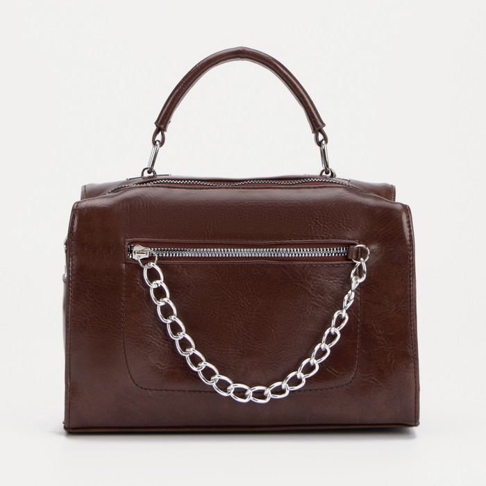 Сумка-саквояж на молнии, цвет коричневый
Сумка-саквояж на молнии, цвет коричневый