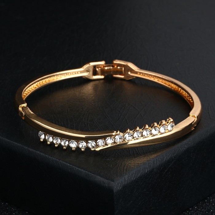 Браслет со стразами "Каркас" линия, цвет белый в золоте
Браслет со стразами "Каркас" линия, цвет белый в золоте