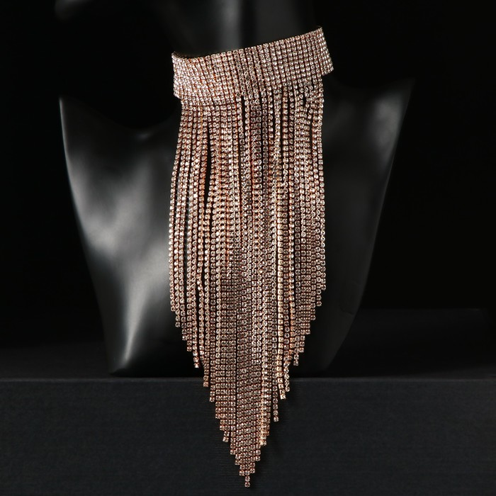 Чокер "Лёд" нити вниз, цвет белый в золоте, 24 см
Чокер "Лёд" нити вниз, цвет белый в золоте, 24 см