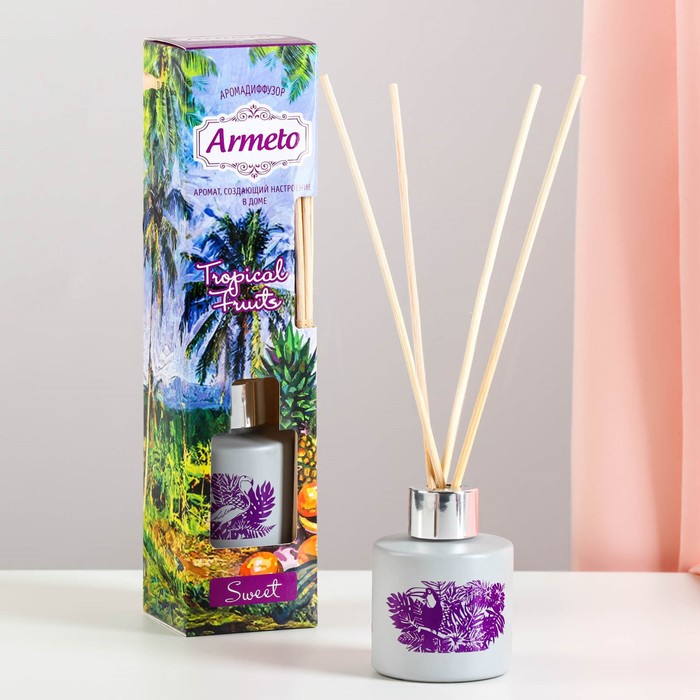 Диффузор ароматический Armeto "Tropic Fruit", 40 мл
Диффузор ароматический Armeto "Tropic Fruit", 40 мл