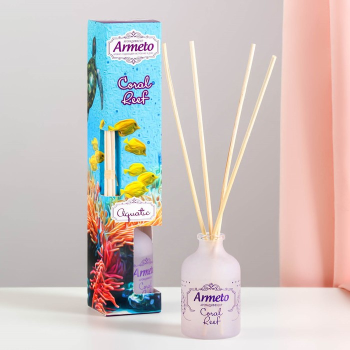 Диффузор ароматический Armeto "Coral reef", 40 мл
Диффузор ароматический Armeto "Coral reef", 40 мл