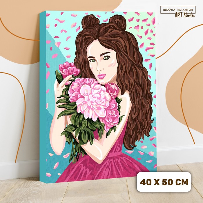 Картина по номерам на холсте с подрамником «Девушка с пионами» 40х50 см
Картина по номерам на холсте с подрамником «Девушка с пионами» 40х50 см