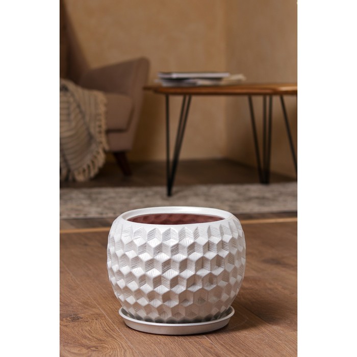 Горшок для цветов "Кедр", антика, светло-серебристый, 29х29х24 см, 10л
Горшок для цветов "Кедр", антика, светло-серебристый, 29х29х24 см, 10л