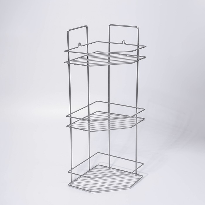 Полка угловая. 3-х ярусная. "Эконом", 22х22х60 см, цвет хром
Полка угловая. 3-х ярусная. "Эконом", 22х22х60 см, цвет хром