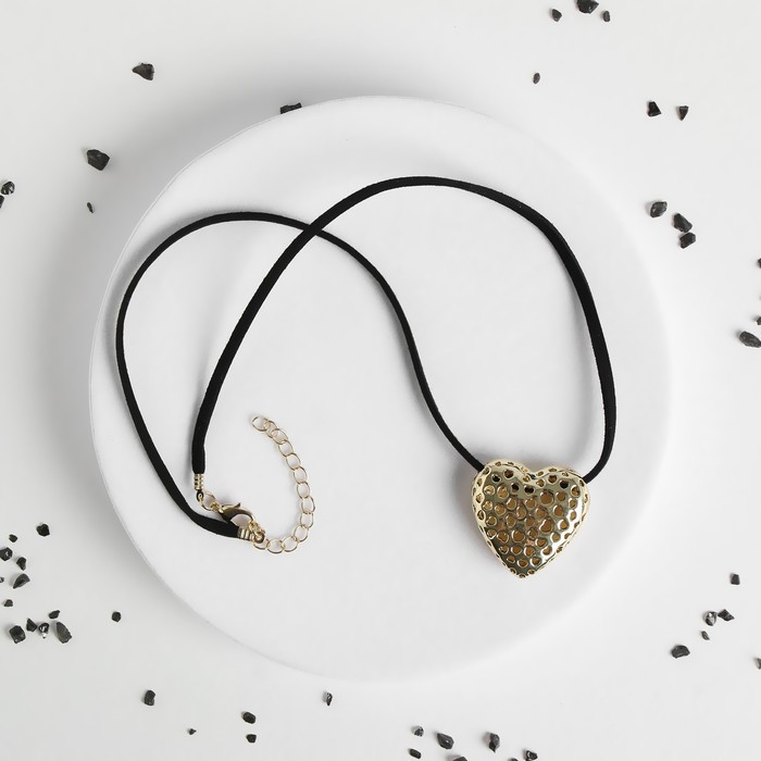 Кулон на шнурке "Сердце" объёмное, цвет золото, 44 см
Кулон на шнурке "Сердце" объёмное, цвет золото, 44 см