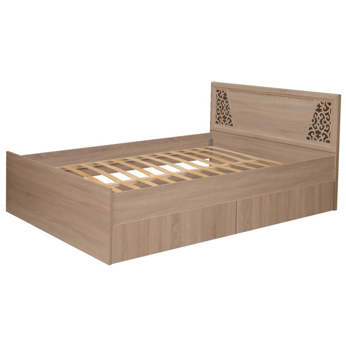 Кровать двуспальная 1600 с основанием Ольга-14, с/м 1600х2000, Дуб сонома/МДФ
Кровать двуспальная 1600 с основанием Ольга-14, с/м 1600х2000, Дуб сонома/МДФ