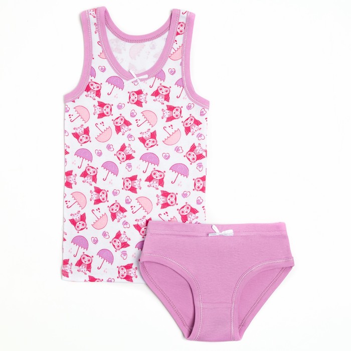 Комплект (майка, трусы) для девочки, цвет лиловый, рост 116-122 см
Комплект (майка, трусы) для девочки, цвет лиловый, рост 116-122 см