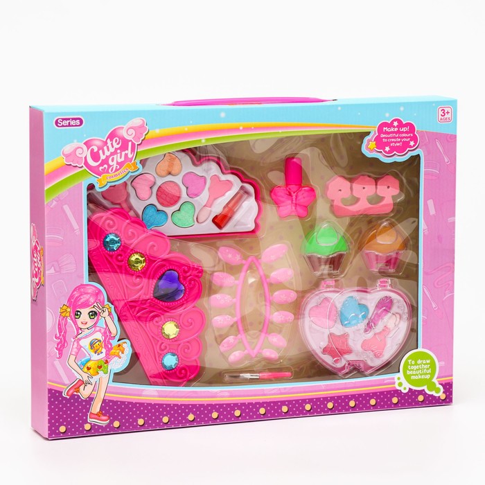 фото Набор косметики для девочки "диадема", 1 слой + косметичка
