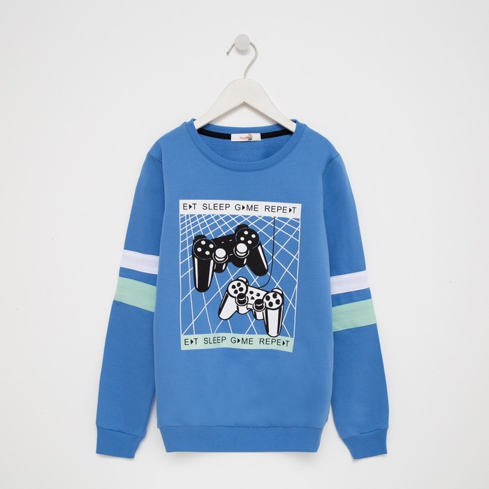 Свитшот для мальчика, цвет голубой, рост 146 см
Свитшот для мальчика, цвет голубой, рост 146 см