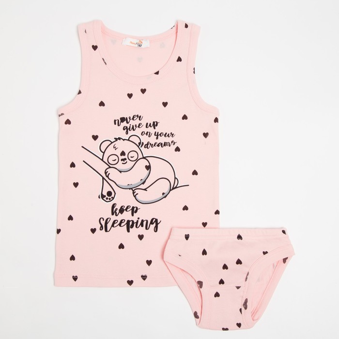 Комплект (майка, трусы) для девочки, цвет розовый, рост 110 см
Комплект (майка, трусы) для девочки, цвет розовый, рост 110 см