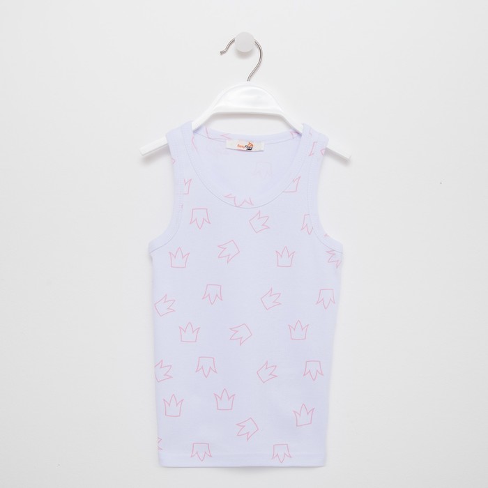 Майка для девочки, цвет белый, рост 116 см
Майка для девочки, цвет белый, рост 116 см