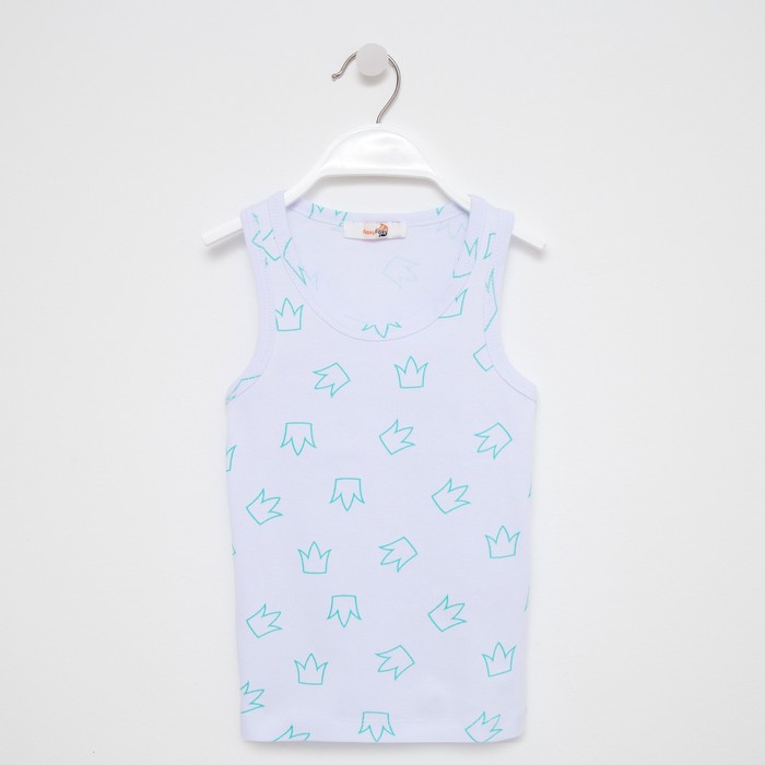 Майка для девочки, цвет белый/мятный, рост 98 см
Майка для девочки, цвет белый/мятный, рост 98 см