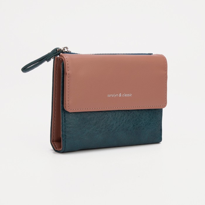 Кошелёк на кнопке, цвет зелёный/розовый
Кошелёк на кнопке, цвет зелёный/розовый