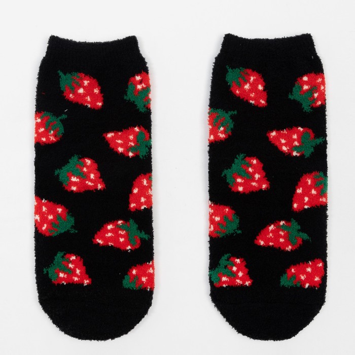 Носки женские махровые "Клубника", цвет черный, размер 36-40
Носки женские махровые "Клубника", цвет черный, размер 36-40