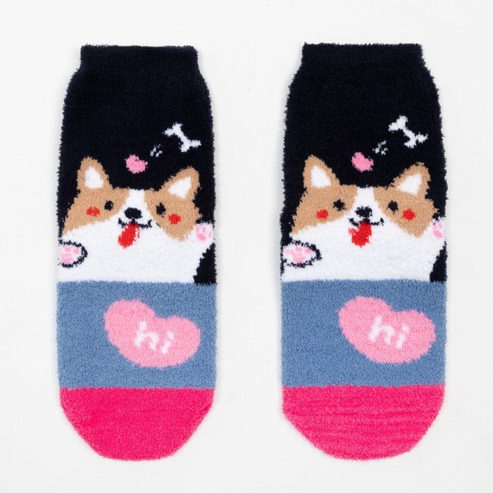 Носки женские махровые "Корги", цвет черный/серый/розовый, размер 36-40
Носки женские махровые "Корги", цвет черный/серый/розовый, размер 36-40