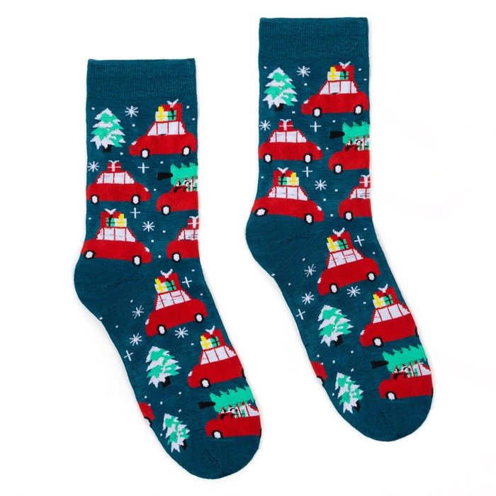 Носки мужские «Новогодние машинки», цвет синий, р-р 27-29 (р-р обуви 39-44)
Носки мужские «Новогодние машинки», цвет синий, р-р 27-29 (р-р обуви 39-44)