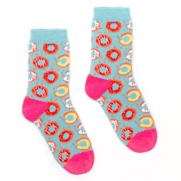 Носки женские махровые "Пончики", цвет голубой, размер 36-40
Носки женские махровые "Пончики", цвет голубой, размер 36-40