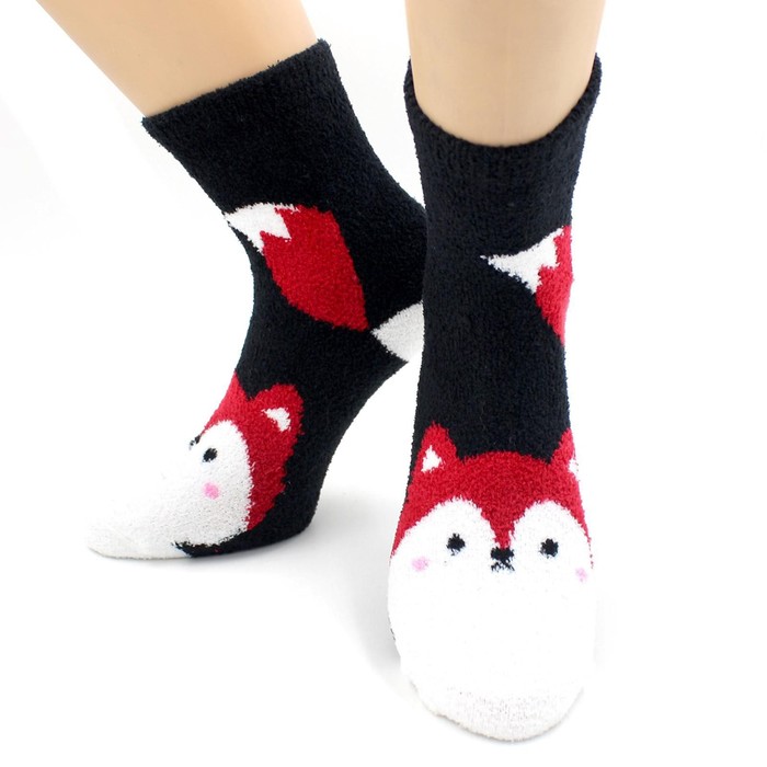 Носки женские махровые "Лисичка", цвет черный, размер 36-40
Носки женские махровые "Лисичка", цвет черный, размер 36-40