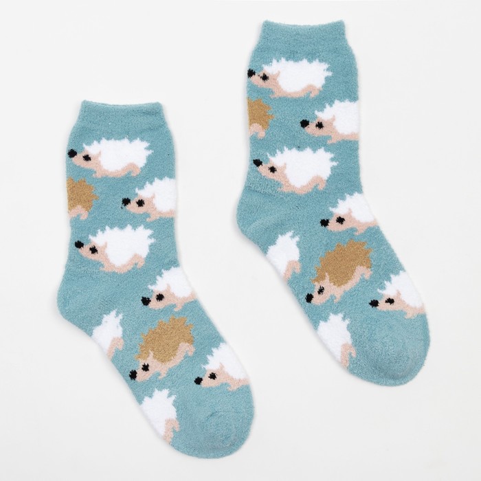 Носки женские махра-пенка «Ёжики», цвет голубой, р-р 23-25 (р-р обуви 36-40)
Носки женские махра-пенка «Ёжики», цвет голубой, р-р 23-25 (р-р обуви 36-40)