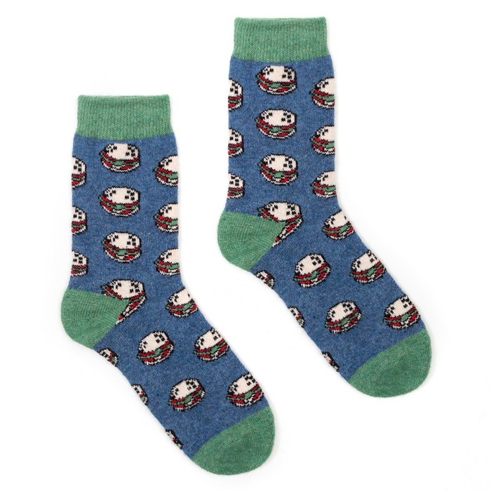 Носки мужские шерстяные «Гамбургер», цвет тёмно-синий, размер обуви 40-43
Носки мужские шерстяные «Гамбургер», цвет тёмно-синий, размер обуви 40-43