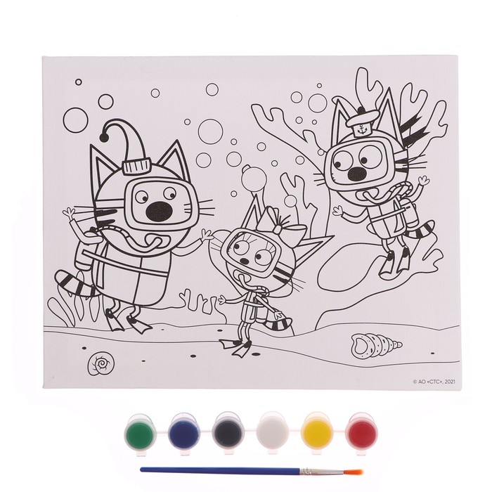 Холст для росписи по контуру «Три Кота» 20 × 25 см
Холст для росписи по контуру «Три Кота» 20 × 25 см