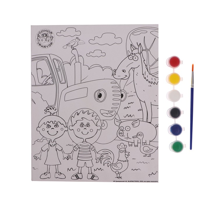 Холст для росписи по контуру «Синий трактор» 20 × 25 см
Холст для росписи по контуру «Синий трактор» 20 × 25 см