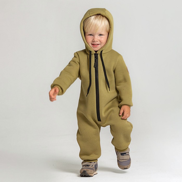 Комбинезон для мальчика, цвет хаки, рост 80 см 
Комбинезон для мальчика, цвет хаки, рост 80 см