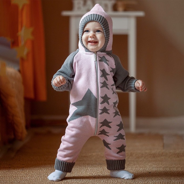 Комбинезон для девочки, цвет розовый / звезды, рост 80 см
Комбинезон для девочки, цвет розовый / звезды, рост 80 см