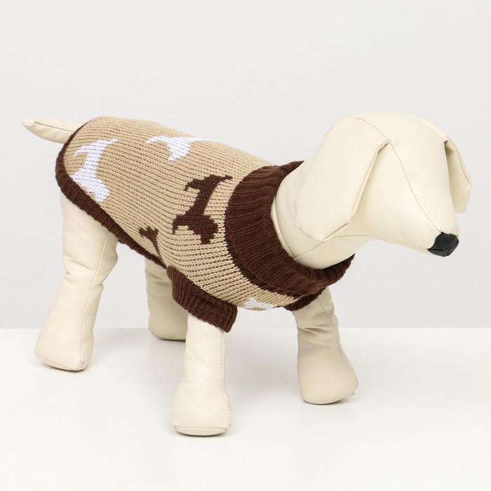 Свитер "Собачки", р-р 14 (ДС 41, ОШ 41, ОГ 36-60 см), бежевый
Свитер "Собачки", р-р 14 (ДС 41, ОШ 41, ОГ 36-60 см), бежевый