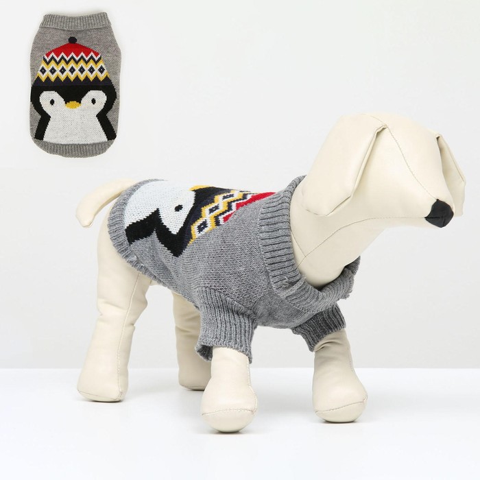 Свитер "Пингвин", размер L (ДС 35, ОШ 30, ОГ 45 см), серый
Свитер "Пингвин", размер L (ДС 35, ОШ 30, ОГ 45 см), серый