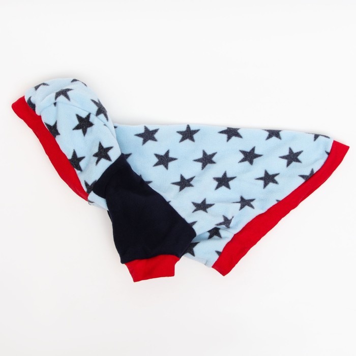 Кофта с капюшоном "Звездопад", флис, размер XS (ДС 28, ОШ 30, ОГ 39 см), голубое
Кофта с капюшоном "Звездопад", флис, размер XS (ДС 28, ОШ 30, ОГ 39 см), голубое