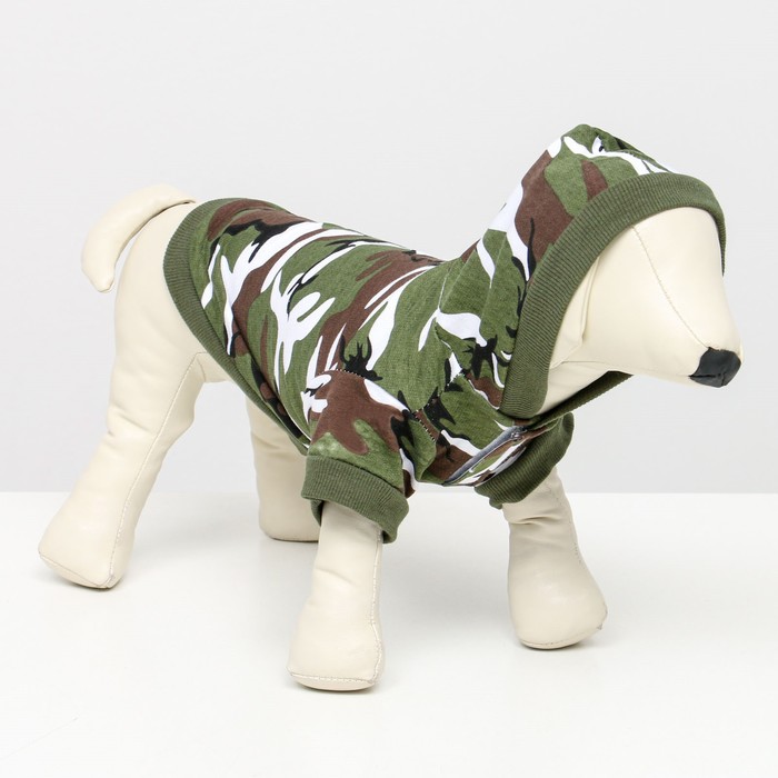 Кофта с капюшоном "Милитари", флис, размер M (ДС 25, ОШ 28, ОГ 40 см), зелёное
Кофта с капюшоном "Милитари", флис, размер M (ДС 25, ОШ 28, ОГ 40 см), зелёное