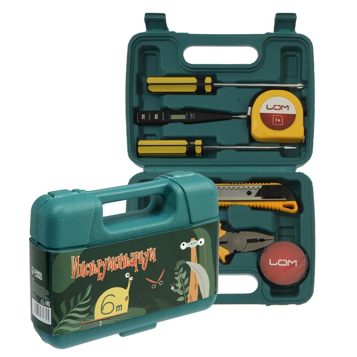 Набор инструментов в кейсе ЛОМ, универсальный, подарочная упаковка, 7 предметов
Набор инструментов в кейсе ЛОМ, универсальный, подарочная упаковка, 7 предметов