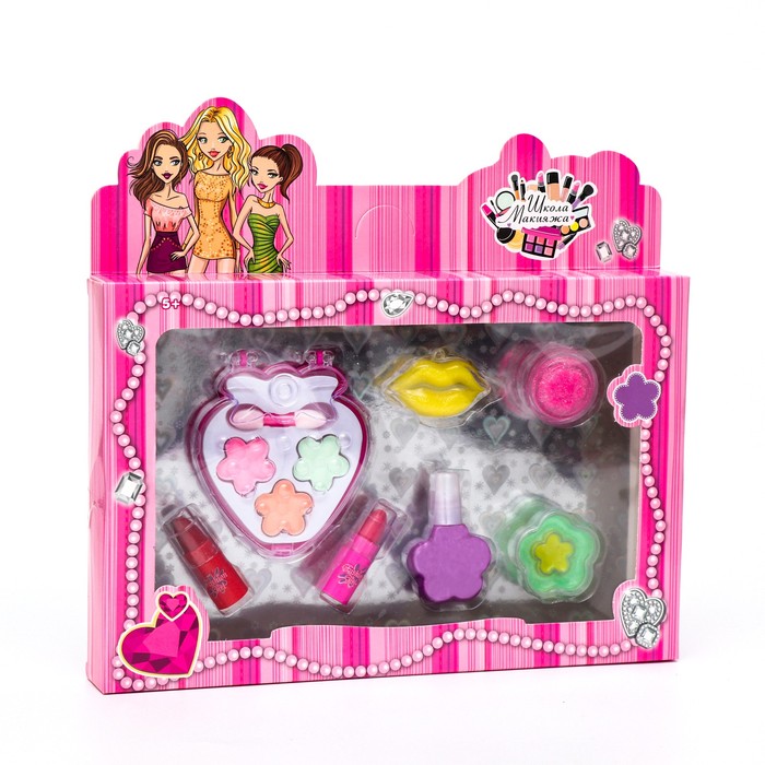 Набор косметики для девочки «Клубника и аксессуары»
Набор косметики для девочки «Клубника и аксессуары»