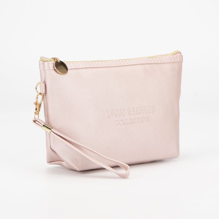 Косметичка на молнии, с ручкой, цвет розовый
Косметичка на молнии, с ручкой, цвет розовый