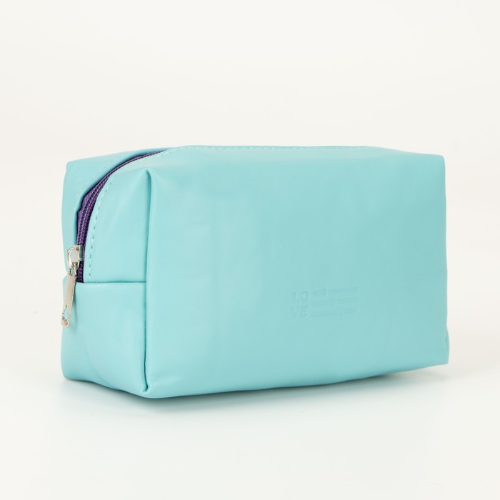 Косметичка дорожная, отдел на молнии, цвет бирюзовый
Косметичка дорожная, отдел на молнии, цвет бирюзовый
