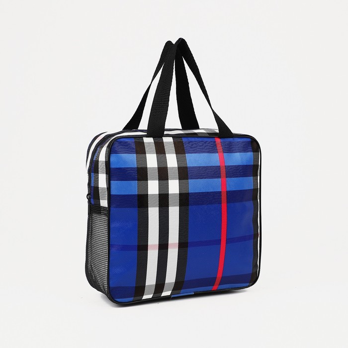 Косметичка на молнии, цвет синий 
Косметичка на молнии, цвет синий