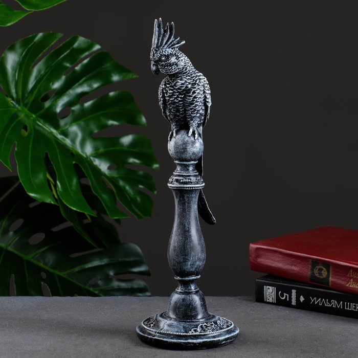 Фигура "Попугай" темная патина, 33 см
Фигура "Попугай" темная патина, 33 см