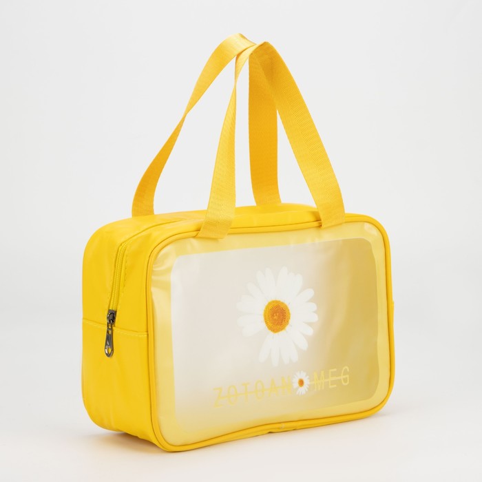 Косметичка на молнии, цвет жёлтый
Косметичка на молнии, цвет жёлтый