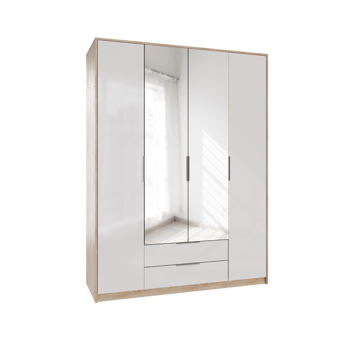 Шкаф 4-х створчатый Нордик, 1571х575х2110, Дуб сонома светлый/Белая Аляска
Шкаф 4-х створчатый Нордик, 1571х575х2110, Дуб сонома светлый/Белая Аляска