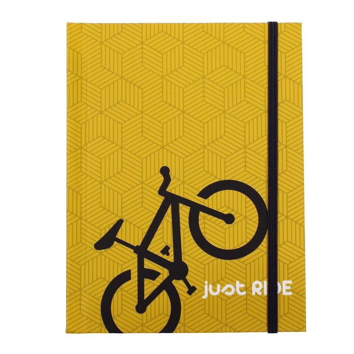 фото Записная книжка а6, 96 листов в линейку "велосипед", твёрдая обложка, матовая ламинация академия групп