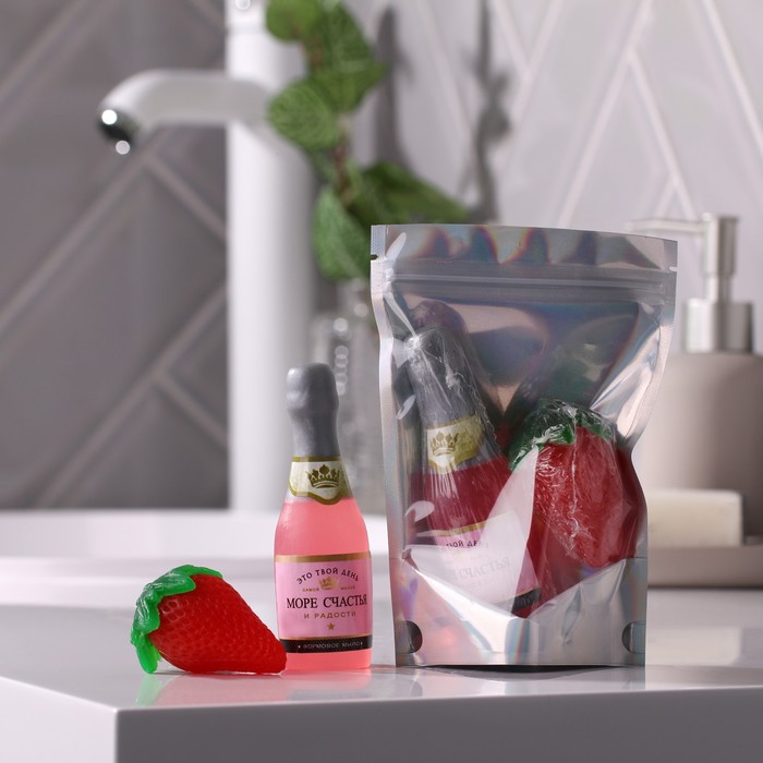 Набор: мыло шампанское 75 г, мыло клубника 40 г
Набор: мыло шампанское 75 г, мыло клубника 40 г