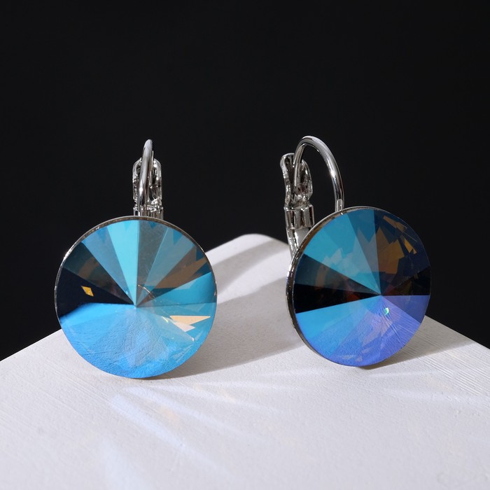 Серьги со стразами "Кристаллик", цвет сине-фиолетовый в серебре
Серьги со стразами "Кристаллик", цвет сине-фиолетовый в серебре