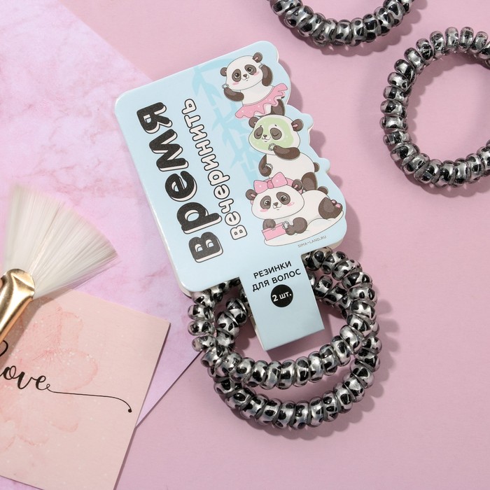 Резинки пружинки для волос "Время вечеринить", 2 шт. 
Резинки пружинки для волос "Время вечеринить", 2 шт.