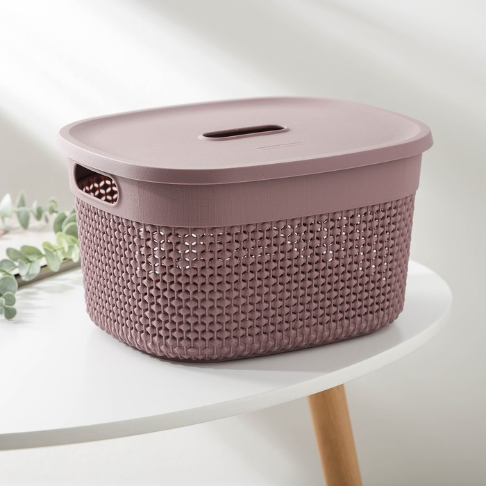 Корзина с крышкой Oslo, 6 л, 274×229×153 мм, цвет черничный морс
Корзина с крышкой Oslo, 6 л, 274×229×153 мм, цвет черничный морс