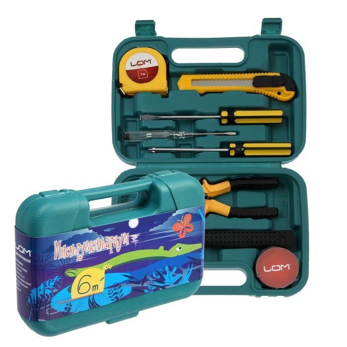 Набор инструментов в кейсе ЛОМ, универсальный, подарочная упаковка, 8 предметов
Набор инструментов в кейсе ЛОМ, универсальный, подарочная упаковка, 8 предметов