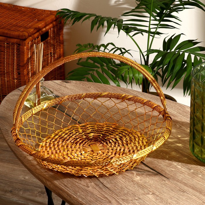 Корзинка для фруктов "Фатин" алюминий, 39х39х8 см
Корзинка для фруктов "Фатин" алюминий, 39х39х8 см