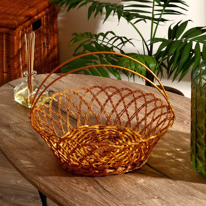 Корзинка для фруктов "Тана" алюминий, 30х30х10 см
Корзинка для фруктов "Тана" алюминий, 30х30х10 см