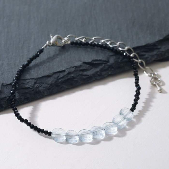 Браслет конфетти "Шпинель" с топазом голубым
Браслет конфетти "Шпинель" с топазом голубым