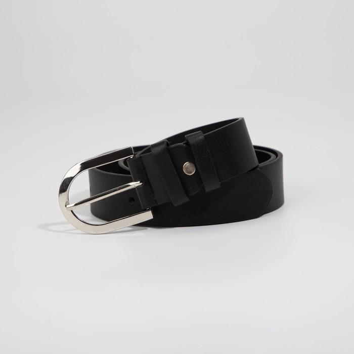 Ремень женский, ширина 3,5 см, винт, пряжка металл, цвет чёрный
Ремень женский, ширина 3,5 см, винт, пряжка металл, цвет чёрный